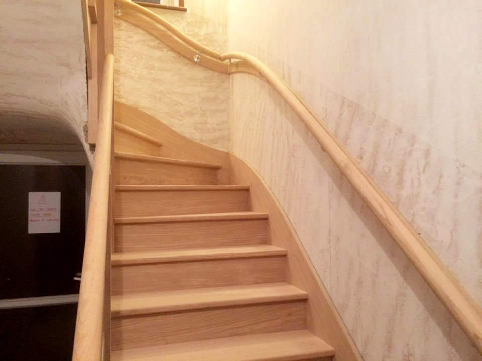 Habillage d’un escalier en béton Morlaix Finistère
