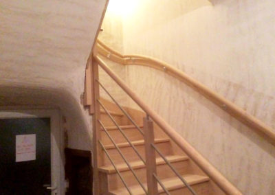 Habillage d’un escalier en béton Morlaix Finistère