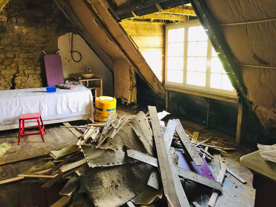 Remplacement d'un parquet par DY Menuiserie Morlaix Finistère