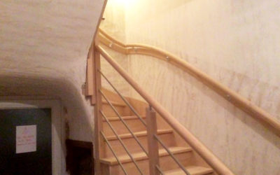 Habillage d’un escalier en béton